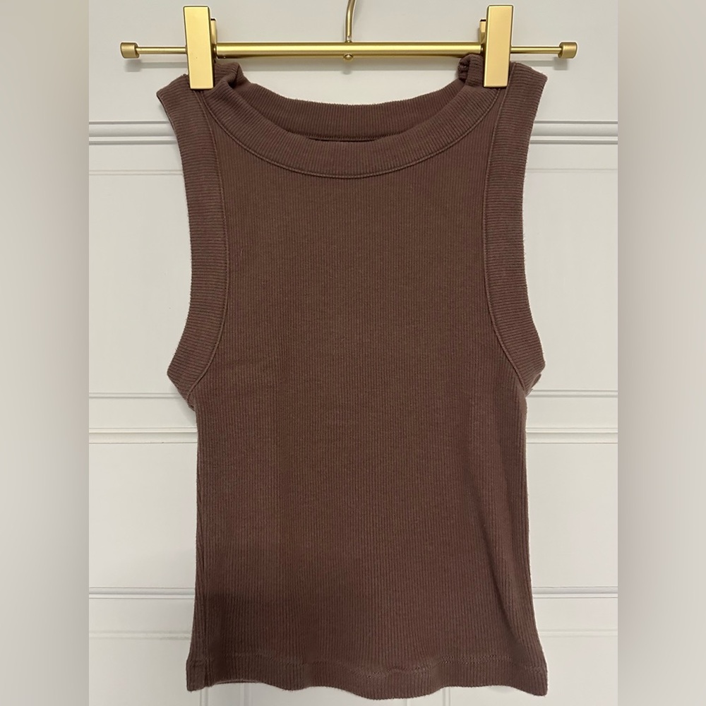 Abercrombie Cropped Crew Essentials Tank XXS